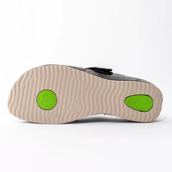 Ženska klompa Massage Gel - Crna