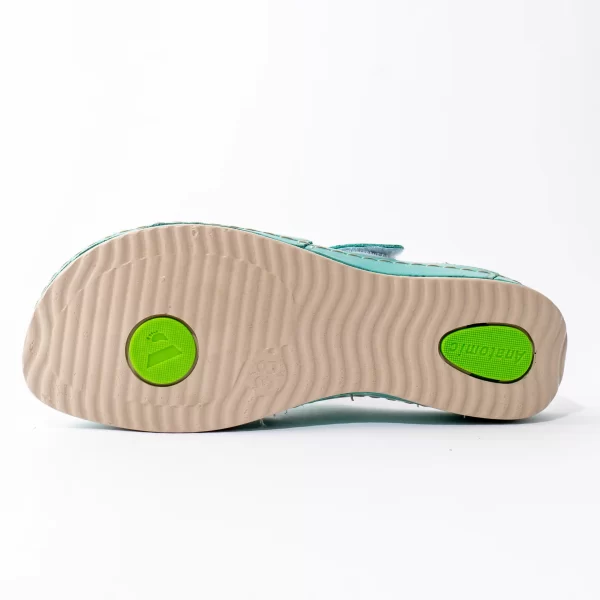 Ženska klompa Massage Gel - Zelena