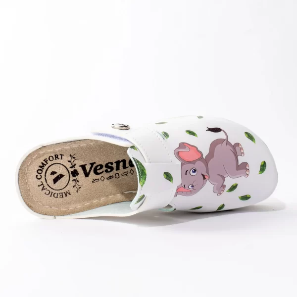 Ženska klompa Print - Slon
