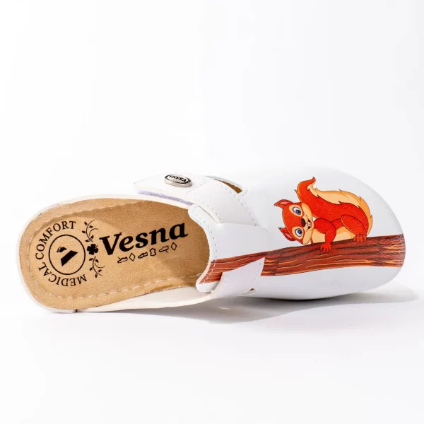 Ženska klompa Print - Vjeverica