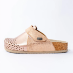 Ženske anatomske klompe Komfort - LUX Metal Roze