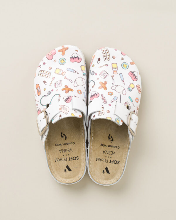 Ženske anatomske klompe Print - Doktor