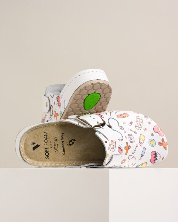 Ženske anatomske klompe Print - Doktor