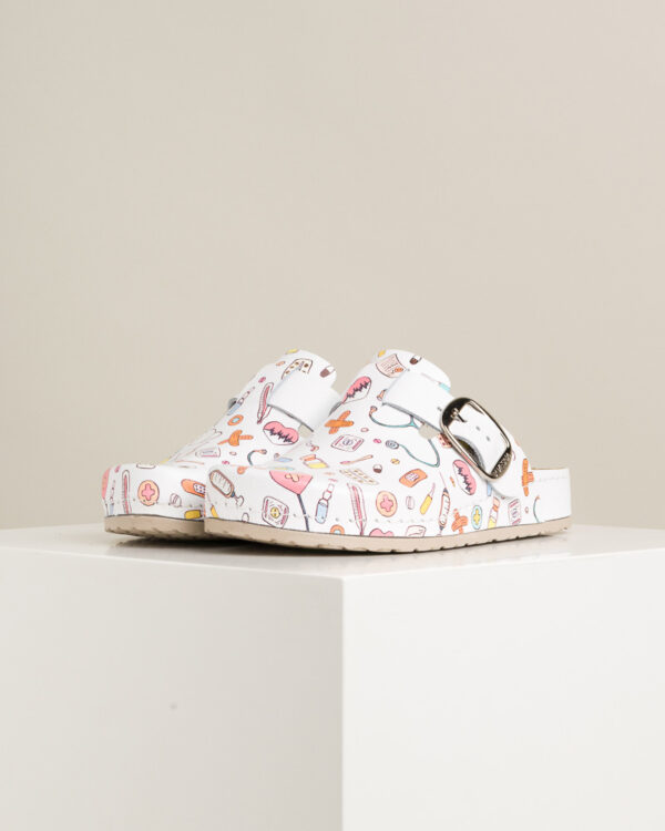 Ženske anatomske klompe Print - Doktor