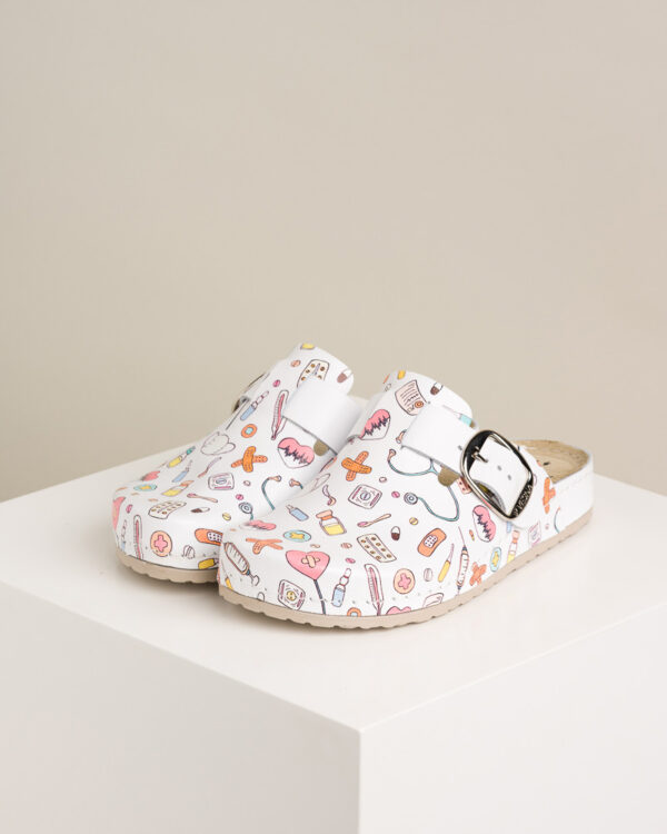 Ženske anatomske klompe Print - Doktor