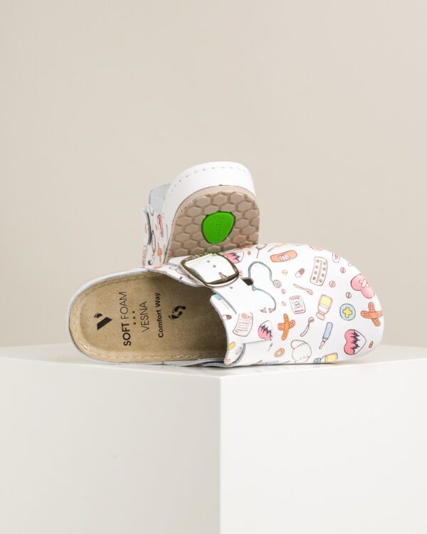 Ženske anatomske klompe Print - Doktor