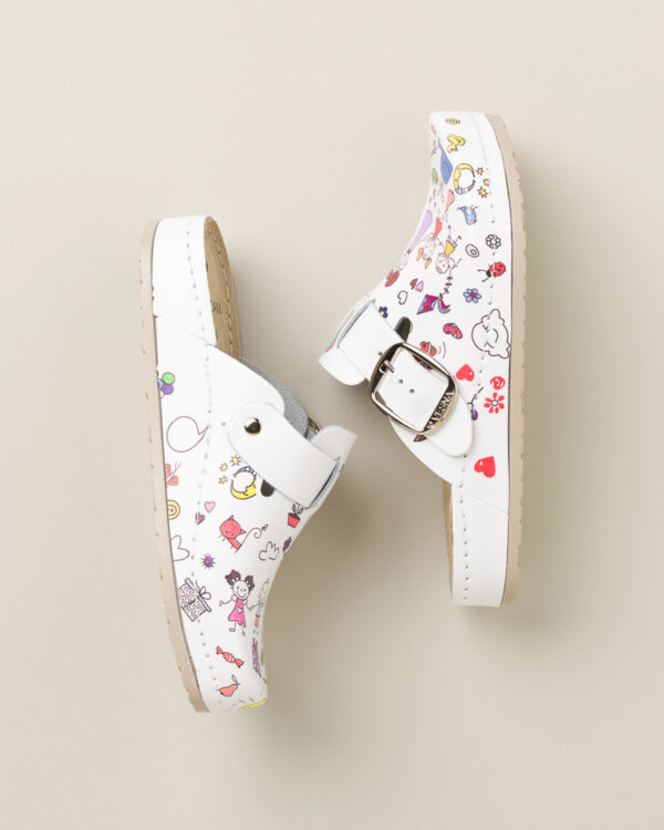 Ženske anatomske klompe Print - Vrtić