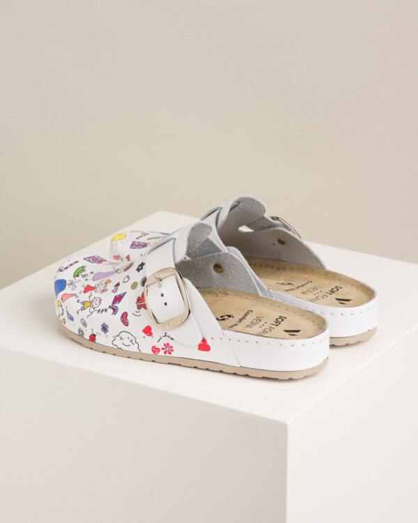 Ženske anatomske klompe Print - Vrtić