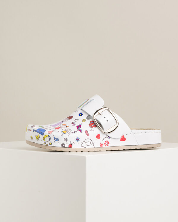 Ženske anatomske klompe Print - Vrtić