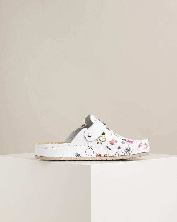 Ženske anatomske klompe Print - Vrtić