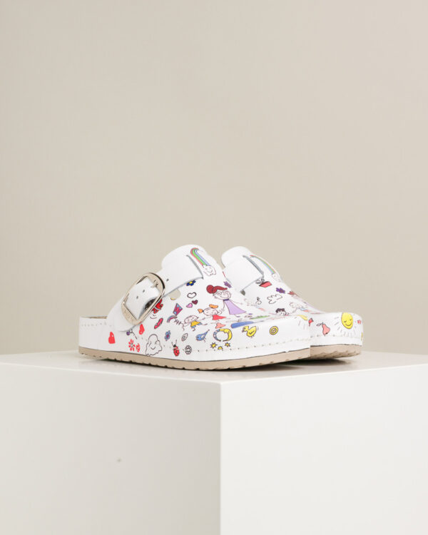 Ženske anatomske klompe Print - Vrtić