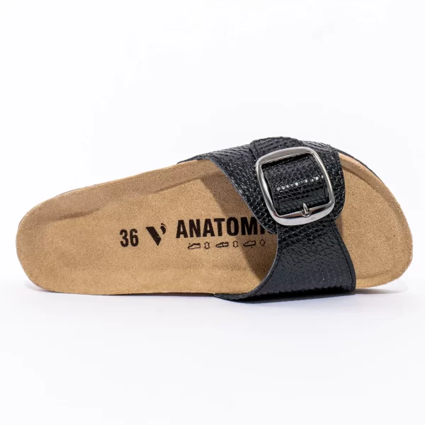 Ženske anatomske papuče Bellona - Crna