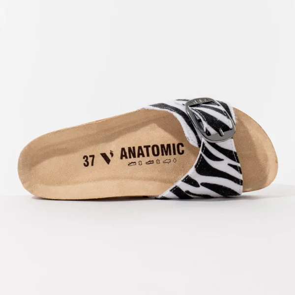 Ženske anatomske papuče Bellona - Zebra