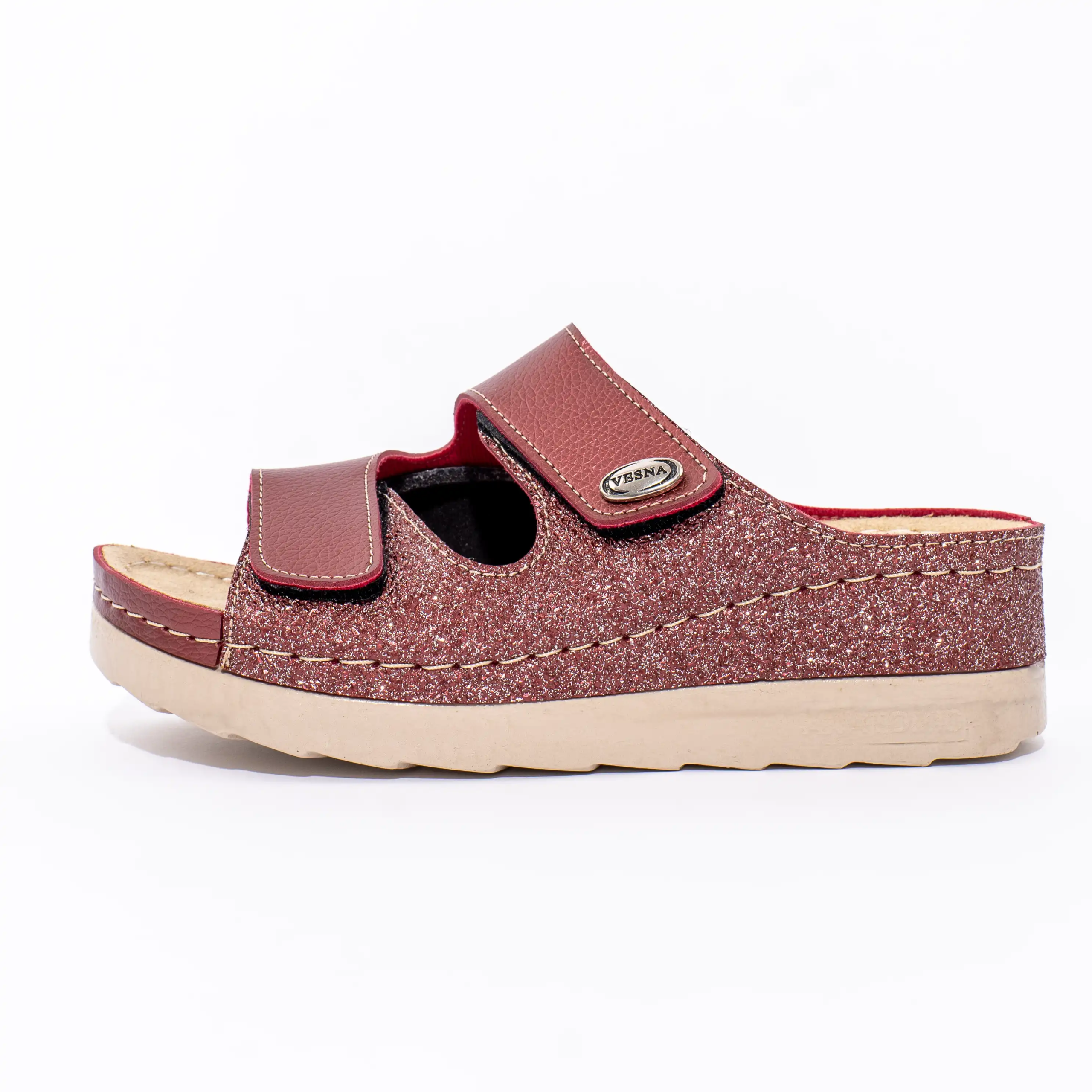 Ženske anatomske papuče Hallux - Bordo - 41