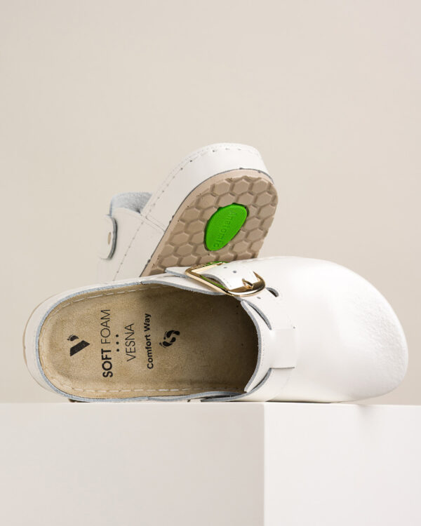 Ženske klompe Verona - Bijele 3 Ženske klompe Verona - Bijele