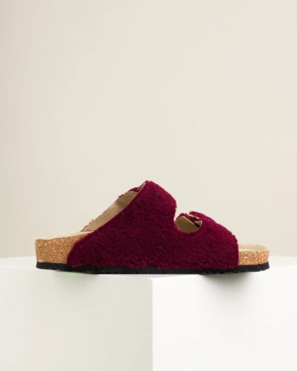 Ženske sobne papuče Lamb - Bordo