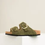 Ženske sobne papuče Lamb - Zelene 2 Ženske sobne papuče Lamb - Zelene