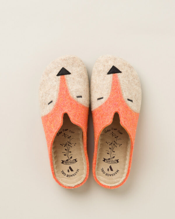 Ženske sobne papuče Lisica - Naranđasta 13 Ženske sobne papuče Lisica - Naranđasta