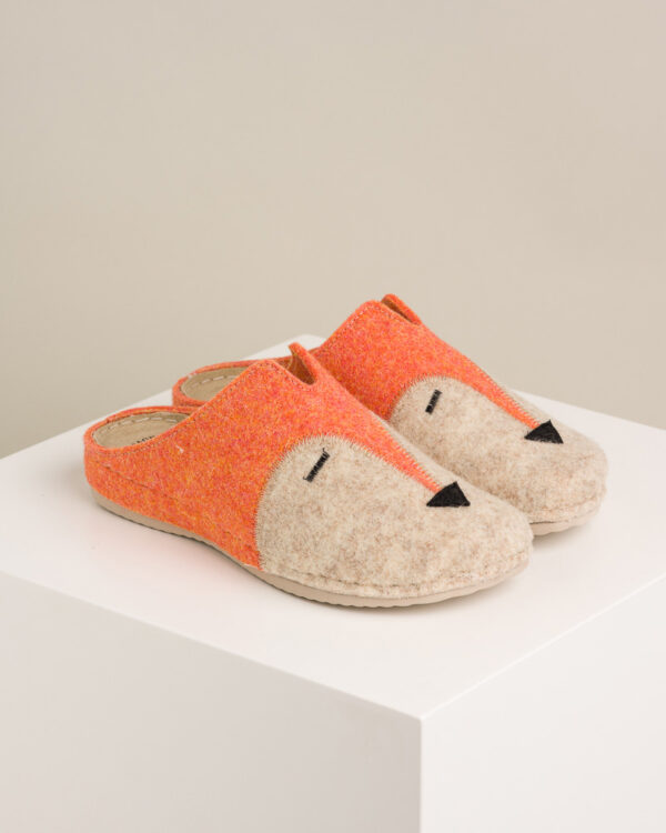 Ženske sobne papuče Lisica - Naranđasta 2 Ženske sobne papuče Lisica - Naranđasta