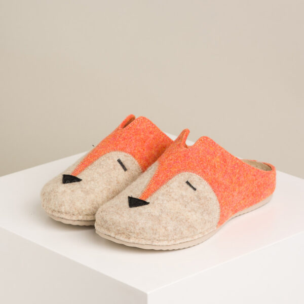 Ženske sobne papuče Lisica - Naranđasta