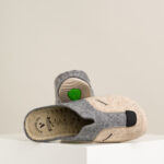 Ženske sobne papuče Vuk - Bež-siva 10 Ženske sobne papuče Vuk - Bež-siva