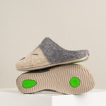 Ženske sobne papuče Vuk - Bež-siva 11 Ženske sobne papuče Vuk - Bež-siva