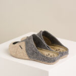 Ženske sobne papuče Vuk - Bež-siva 5 Ženske sobne papuče Vuk - Bež-siva