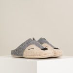 Ženske sobne papuče Vuk - Bež-siva 9 Ženske sobne papuče Vuk - Bež-siva